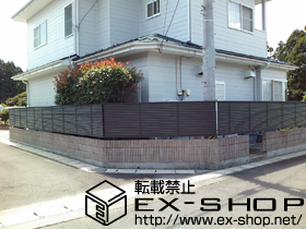 のフェンス・柵 プリレオR9型フェンス フリーポールタイプ 施工例