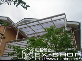 のバルコニー・ベランダ屋根 ライザーテラスII  F型 屋根タイプ 単体 積雪〜20?対応 施工例