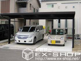 のカーポート ジーポート neo Aタイプ 角柱仕様 積雪〜100cm対応 施工例