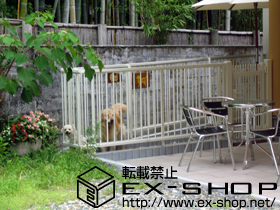 のフェンス・柵 ハイ千峰 片開き 柱使用 施工例