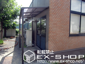 のテラス屋根 ライザーテラスII  F型 テラスタイプ 単体 積雪〜20cm対応 施工例