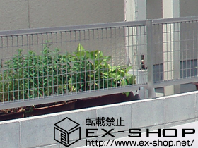 のフェンス・柵 レスティナメッシュフェンス2型 フリーポールタイプ 施工例