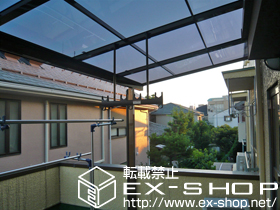 のバルコニー・ベランダ屋根 ライザーテラスII F型 屋根タイプ 単体 積雪〜20cm対応 施工例