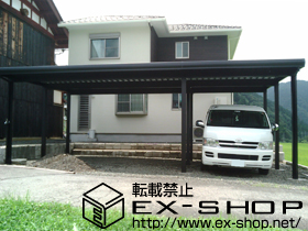 のカーポート テリオスポートII 3000 3台用 積雪〜100cm対応 施工例