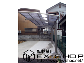 のカーポート カーブポートシグマIII 延長　積雪〜20cm対応 施工例