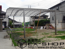 のカーポート カーブポートシグマIII   ワイド　積雪〜20cm対応 施工例