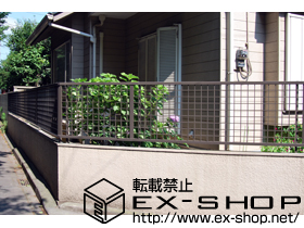 のフェンス・柵 プリレオR7型フェンス　フリーポールタイプ 施工例