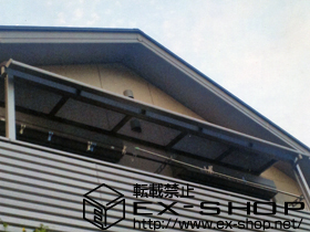 のバルコニー・ベランダ屋根 ライザーテラスII R型 屋根タイプ 単体 積雪〜20cm対応 施工例