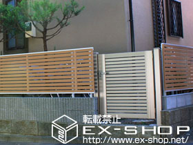 の門扉 シャレオR3型 片開き 柱使用 施工例