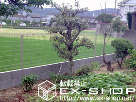 のフェンス・柵 メッシュフェンス G10-R　フリー支柱タイプ 施工例