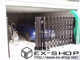 のカーゲート アルシャインII PG型R Aタイプ ノンレール 片開き 親子タイプ 施工例