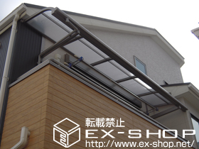 のバルコニー・ベランダ屋根 ライザーテラスII R型 ルーフタイプ 単体 積雪〜20cm対応 施工例