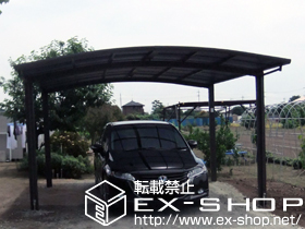 のカーポート カーブポートシグマIII ワイド 積雪〜20cm　　対応 施工例