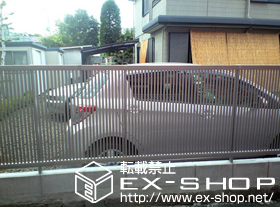 のフェンス・柵 シャレオR2型フェンス フリーポールタイプ 施工例