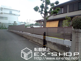 のフェンス・柵 シャレオR2型フェンス フリーポールタイプ 施工例