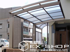 のサイクルポート・駐輪場 カーブポートシグマIII ミニ 積雪〜30?対応 施工例