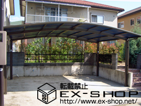 のカーポート カーブポートシグマIII ワイド 積雪〜20cm対応 施工例