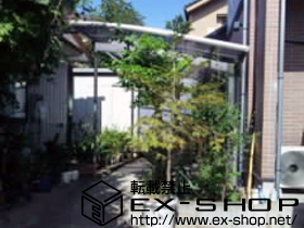 のカーポート カーブポートシグマIII 積雪〜20cm対応+着脱式サポート(補助柱)標準用×2 施工例