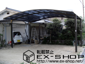 のカーポート カーブポートシグマIII ワイド 積雪〜20cm対応 施工例