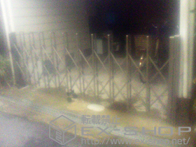 のカーゲート トリップゲート PA型 ノンレール 片開き 施工例