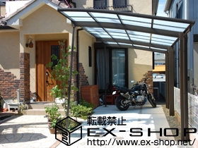 のカーポート カーブポートシグマIII 延長 積雪〜20cm対応＋着脱式サポート 施工例