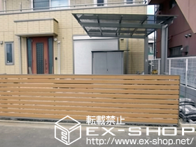 のカーポート アーキフィット 積雪〜30cm対応＋着脱式サポートT 2本入り ロング柱用 施工例