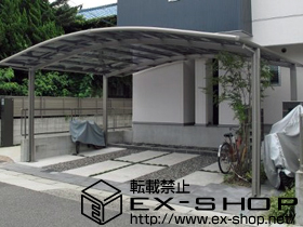 のカーポート カーブポートシグマIII ワイド 積雪〜20cm対応 施工例