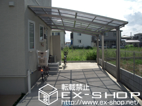 のカーポート ルーフポートシグマIII 延長　 積雪〜20cm対応 施工例