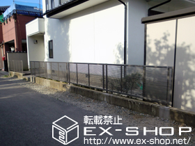 のフェンス・柵 シャレオR1型フェンス　フリーポールタイプ 施工例