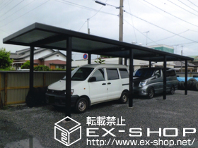 のカーポート ジーポートneo Aタイプ 縦連棟 積雪〜100cm対応 施工例