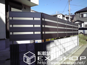 のフェンス・柵 ライフモダンII YP型フェンス フリーポールタイプ 施工例