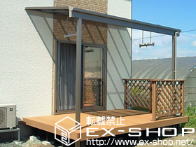 のテラス屋根 ライザーテラスII F型 1500 テラスタイプ 単体　積雪〜50cm対応 施工例