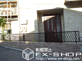 のフェンス・柵 プリレオR8型フェンス　フリーポールタイプ 施工例