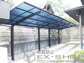 のカーポート プレシオスポート 縦連棟 積雪〜20cm対応 施工例