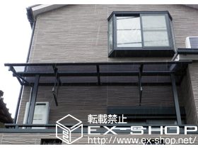 のバルコニー・ベランダ屋根 プレシオステラス R型 屋根タイプ 単体 積雪〜20cm対応 施工例