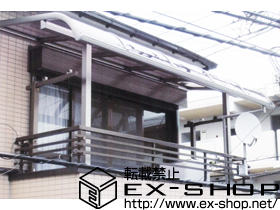 のバルコニー・ベランダ屋根 パワーアルファ RB型 屋根タイプ 単体 積雪〜30cm対応 施工例