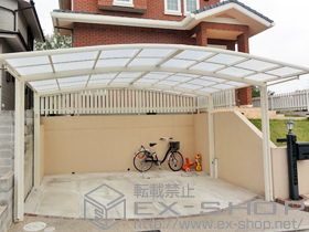 のカーポート カーブポートシグマIII ワイド 積雪〜30?対応 施工例