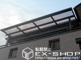 のバルコニー・ベランダ屋根 ライザーテラスII F型 屋根タイプ 単体 積雪〜20cm対応 施工例