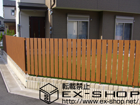 のフェンス・柵 スタンダードフェンス4型 自由柱施工 施工例