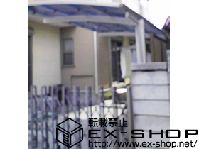 のカーポート プレシオスポート 積雪〜20cm対応+収納式物干し 標準タイプ 2本入 施工例