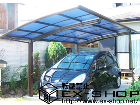 のカーポート プレシオスポート　積雪〜20cm対応+着脱式補助柱2本入り 施工例