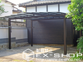 のカーポート マイリッシュワイド 前上がり　＜通常勾配＞　積雪〜20cm対応 施工例