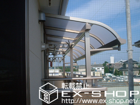 のバルコニー・ベランダ屋根 ライザーテラスII R型 屋根タイプ 連棟 積雪〜20cm対応 施工例