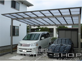 のカーポート アーキデュオ ワイド 積雪〜20cm対応 施工例