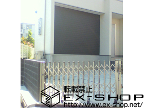 のカーゲート レイオス7型　角地傾斜地タイプ　30WJ 施工例