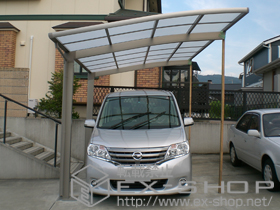 のカーポート カーブポートシグマIII 単体 積雪〜30cm対応 施工例