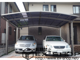 のカーポート カーブポートシグマIII ワイド　積雪〜20cm対応 施工例