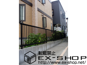 のフェンス・柵 レスティナフェンス22型 自由柱タイプ 施工例