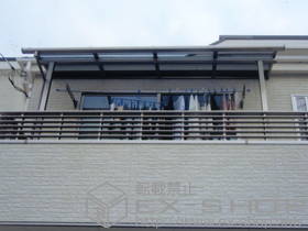 のバルコニー・ベランダ屋根 ライザーテラスII R型 単体 屋根タイプ 積雪〜20cm対応 施工例