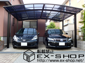 のカーポート カーブポートシグマ? ワイドタイプ 積雪〜20cm対応 施工例